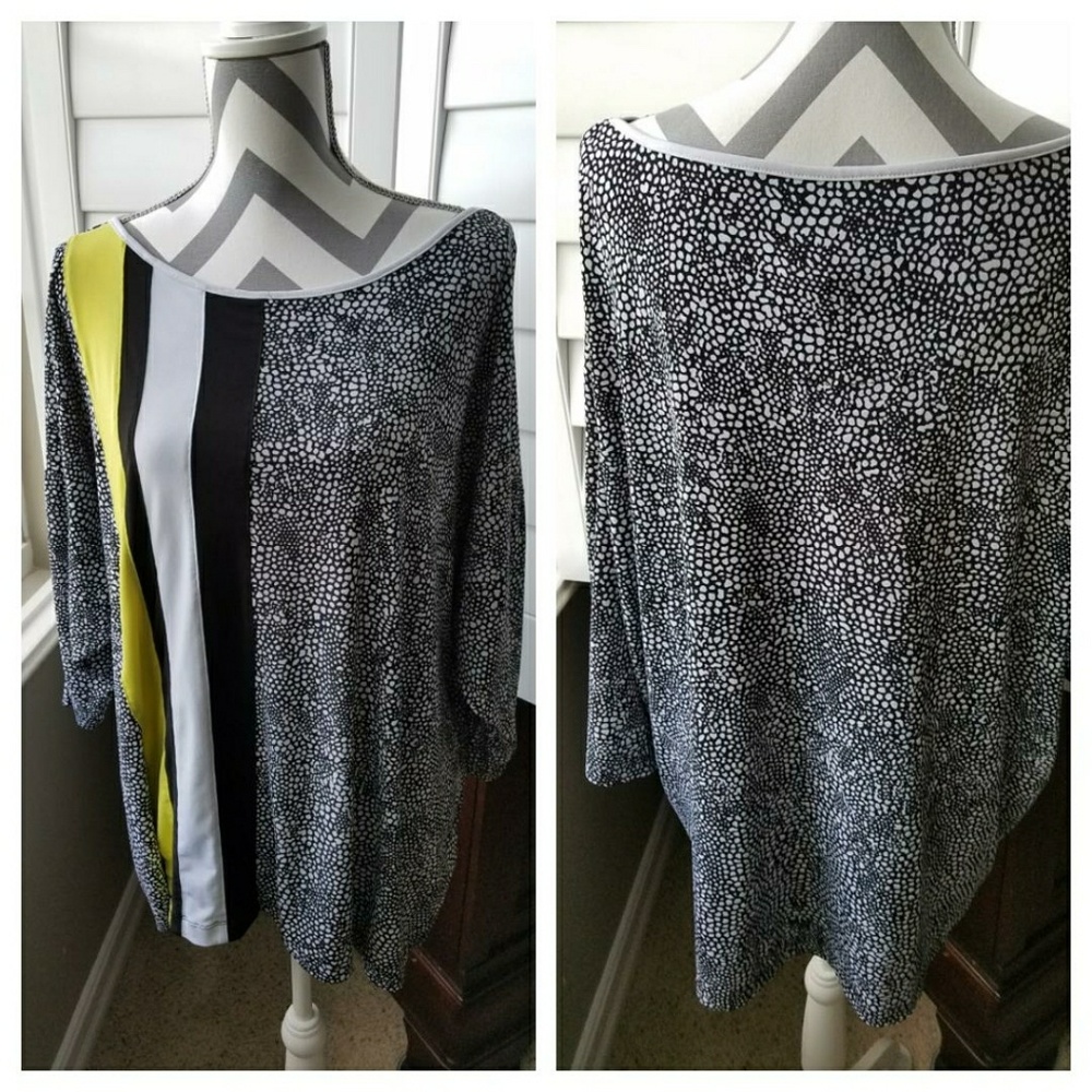 Ruby Rd Abstract Print Blouse